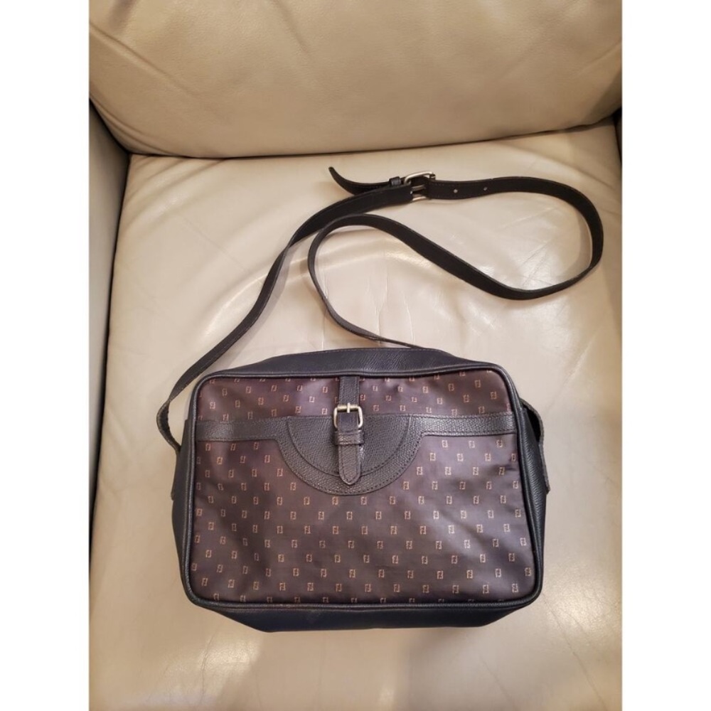 Fendi  navy and Brown Designer Shoulder Bag vintage like new